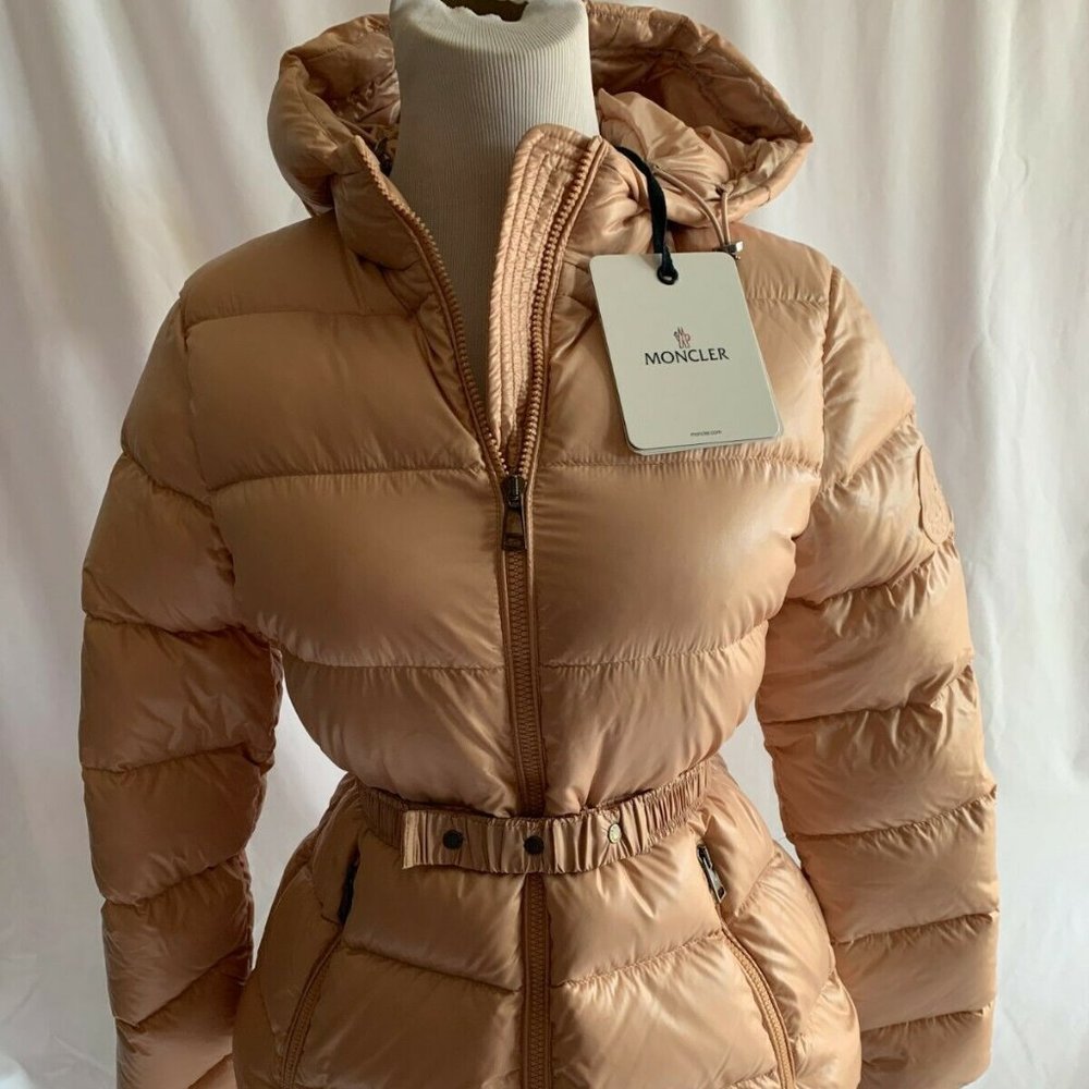 Moncler Womens Rhin Jacket Down Puffer Belted NWT